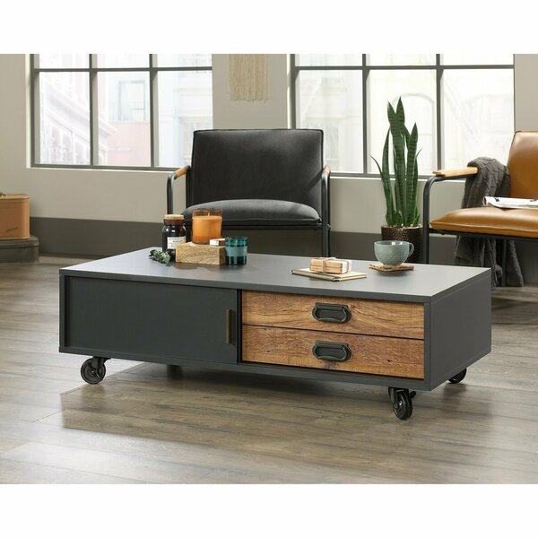 Sauder Boulevard Cafe Coffee Table , Two easy-glide drawers for magazines, remote controls, etc 420645